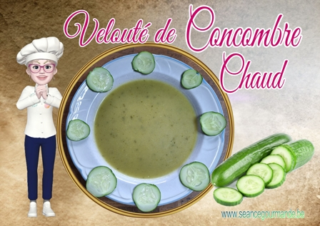 Velouté de concombre chaud