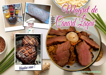 Magret de canard laqué