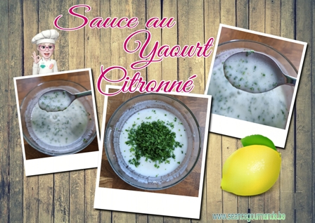 La sauce au yaourt citronnée