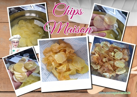 Les chips maison et sel aromatisé