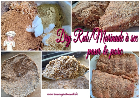 Dry Rub ou marinade sèche pour le porc