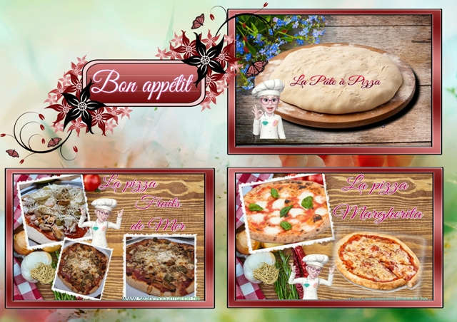 Ce soir c'est pizza , on revoit le choix de la pâte et on se fait 2 pizzas ( Margherita et fruits de mer)