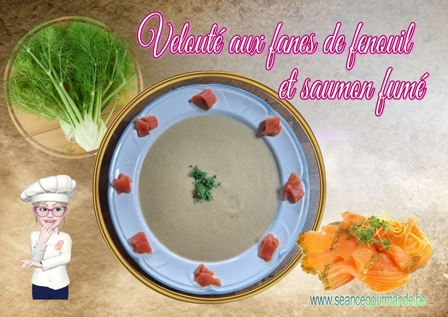 Velouté aux fanes de fenouil et saumon