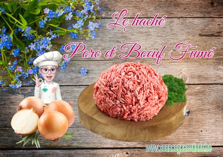 Haché de porc boeuf fumé