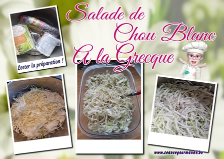 Salade de chou blanc à la grecque